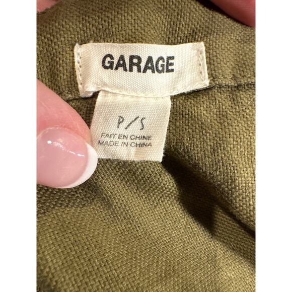 Garage Army Green Cotton Overalls with jogger cuffs size small - Picture 12 of 13